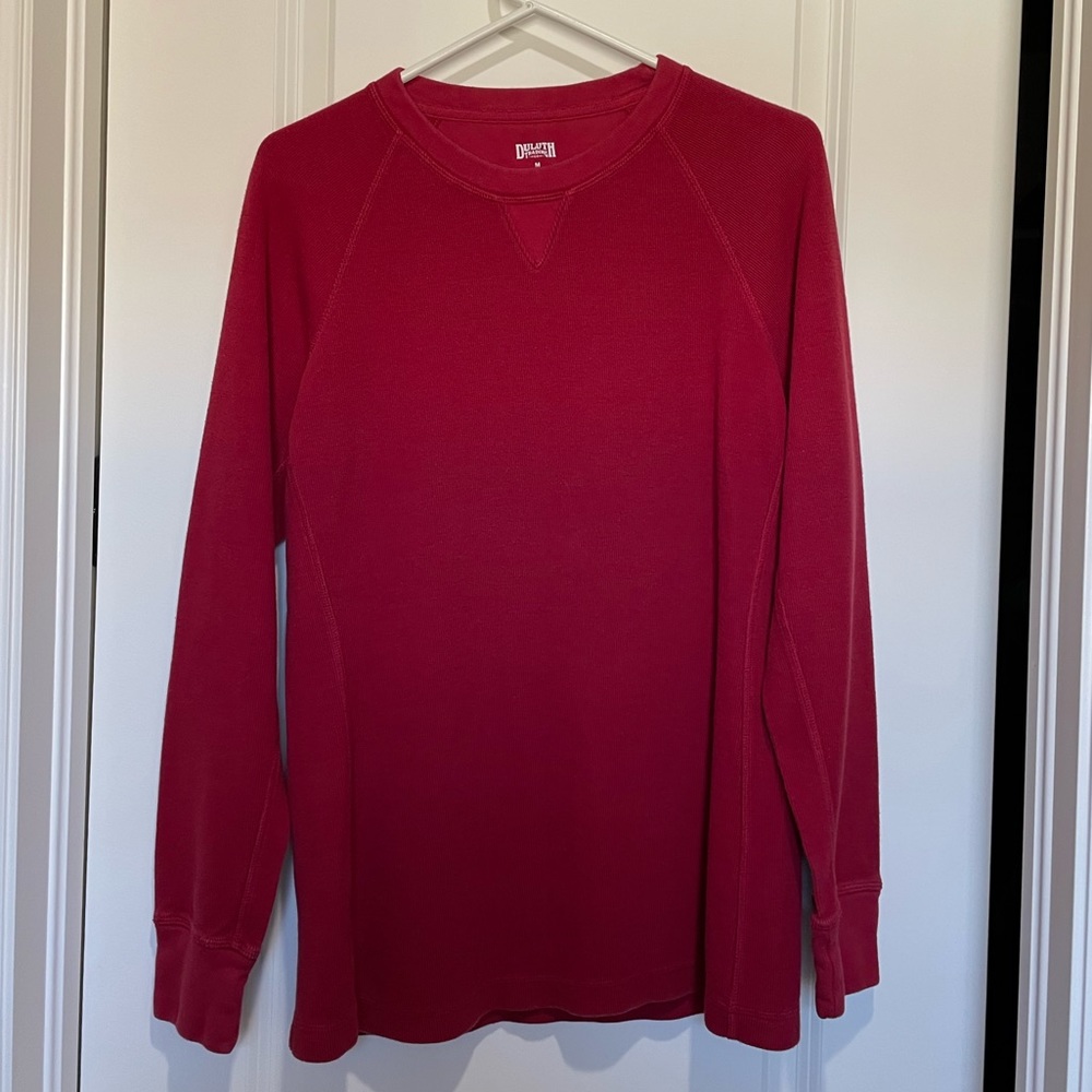 Duluth heritage ribbed crew Red Medium
